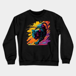 Splash Cat Crewneck Sweatshirt